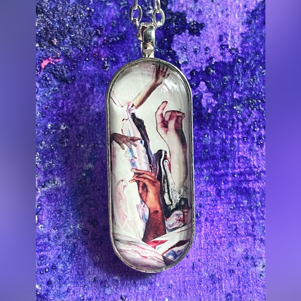 Artisan One Of A Kind Silver Art Necklace